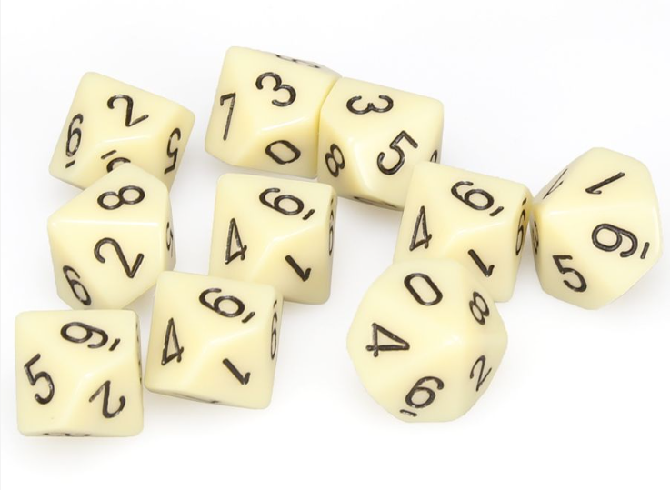 Chessex 10 Die Set