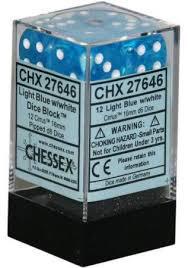 12 Count D6 Cirrus Chessex Dice Cube