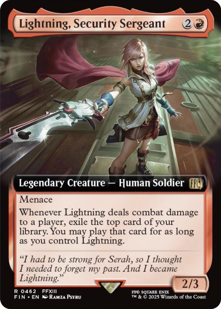 Lightning, Security Sergeant