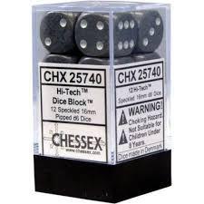 12 Count D6 Speckled Chessex Dice Cube
