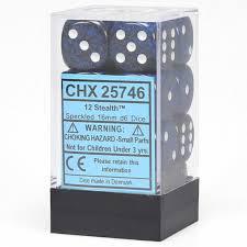 12 Count D6 Speckled Chessex Dice Cube