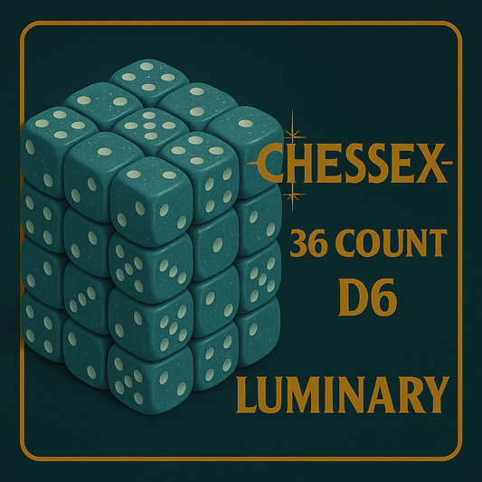 36 Count D6 Luminary Chessex Dice Cube