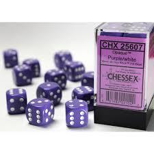 12 Count D6 Opaque Chessex Dice Cube