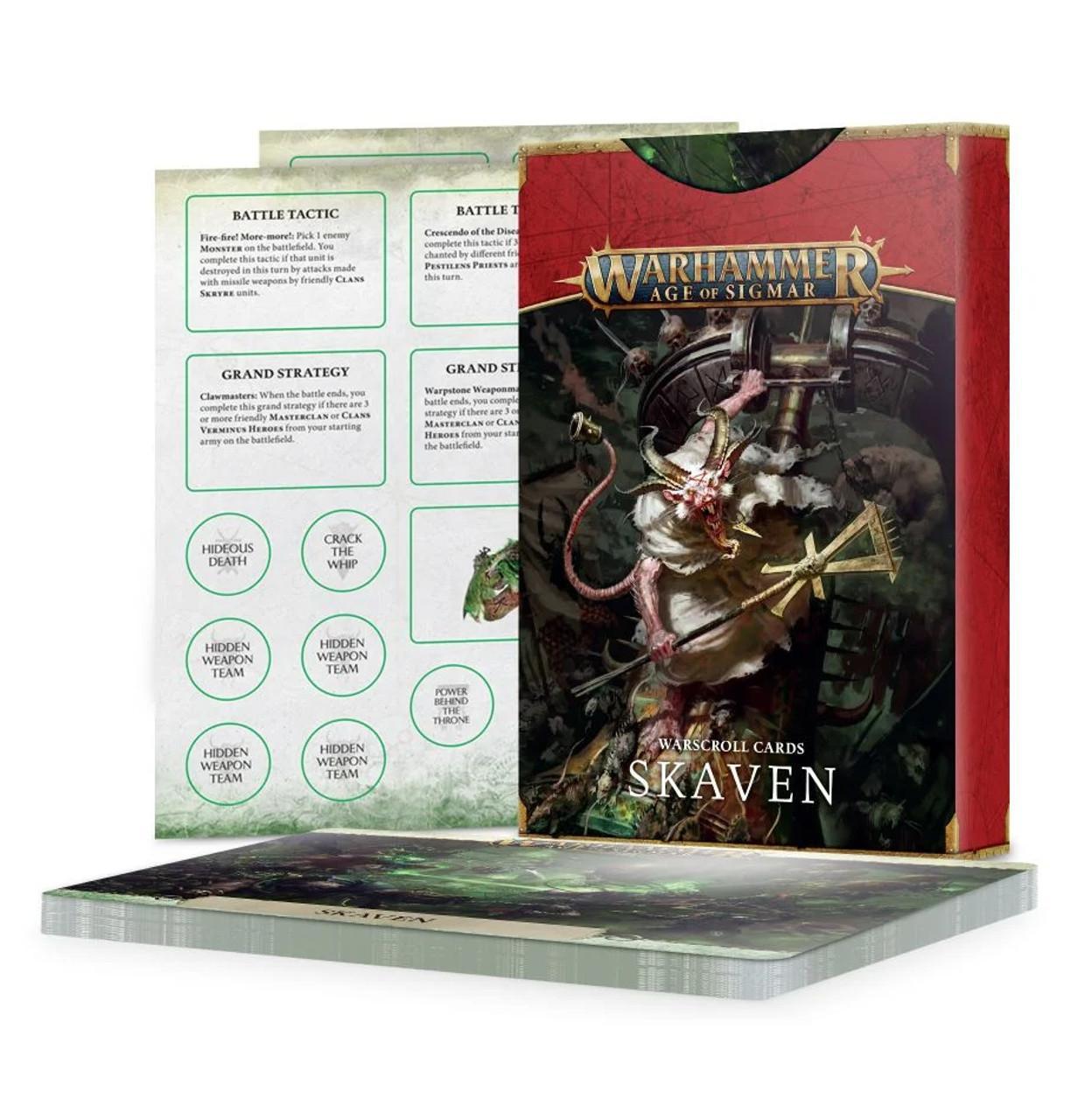 Warhammer Age Of Sigmar: Warscroll Cards - Skaven (2022)