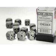 12 Count D6 Opaque Chessex Dice Cube