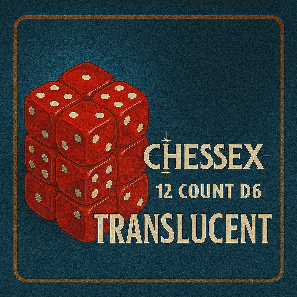 12 Count D6 Translucent Chessex Dice Cube