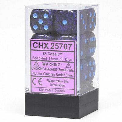 12 Count D6 Speckled Chessex Dice Cube