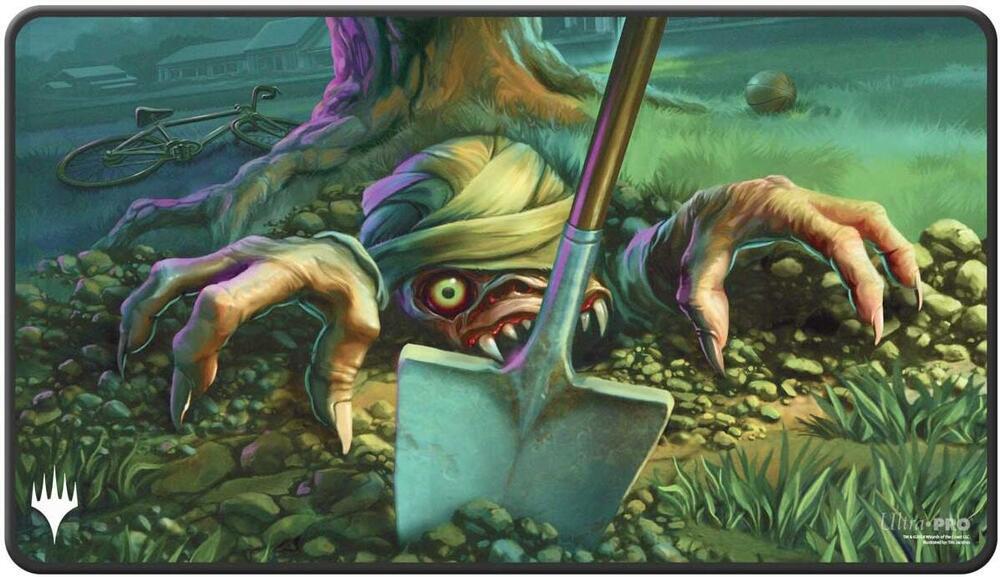 Playmat: MTG- Duskmourn- Black Stitched Special Guest - Exhume Champion Card Collector Playmat: MTG- Duskmourn- Black Stitched Special Guest - Exhume Champion Card Collector