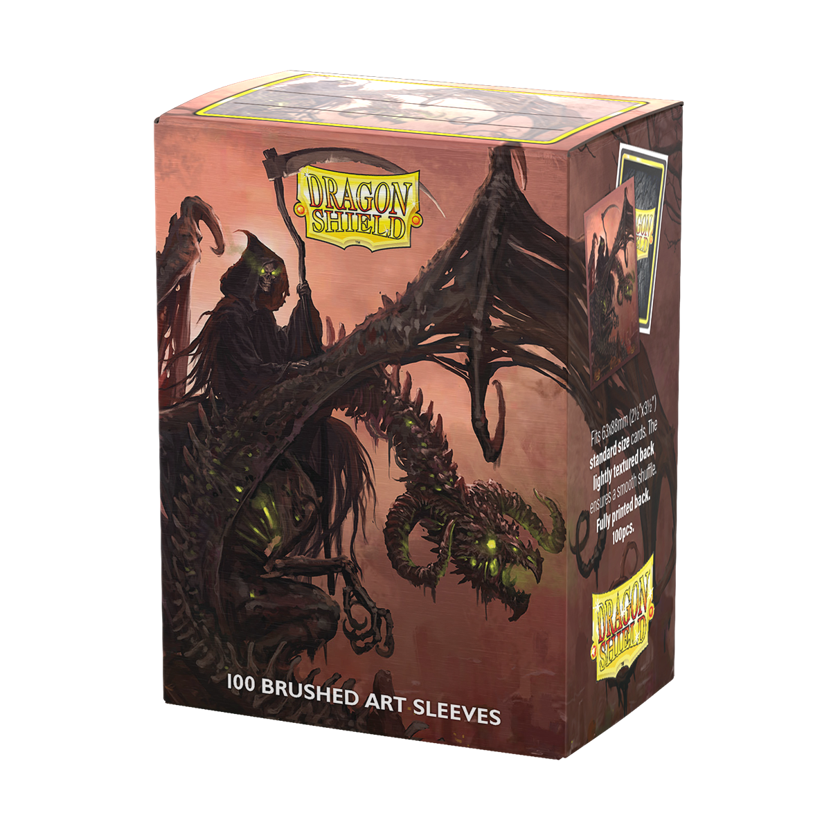 100 Count Brushed Art Dragon Shield Sleeves
