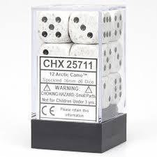12 Count D6 Speckled Chessex Dice Cube