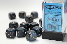 12 Count D6 Opaque Chessex Dice Cube