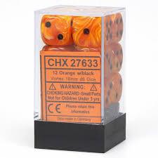 12 Count D6 Vortex Chessex Dice Block