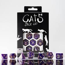 7-Die Set Cats Purrito: Shimmering Purple/Gold