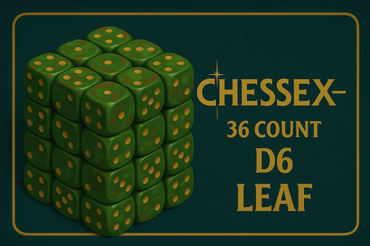 36 Count D6 Leaf Chessex Dice Block