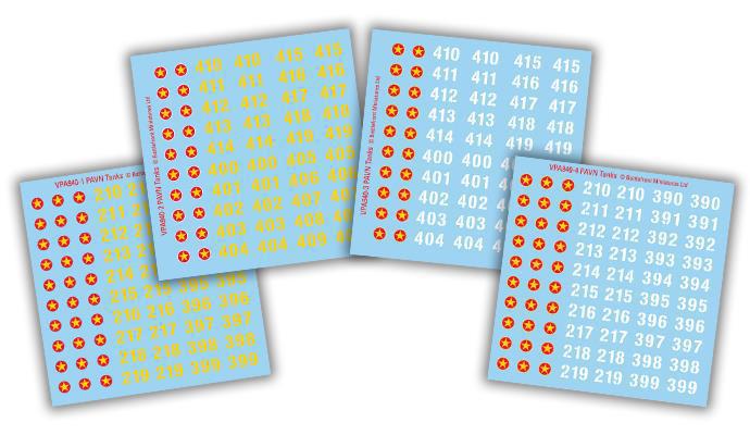 Vietnam PAVN Decal Sheets