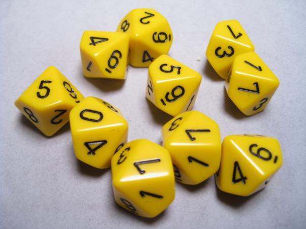 Chessex 10 Die Set