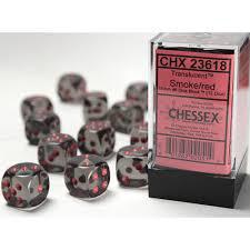 12 Count D6 Translucent  Chessex Dice Cube