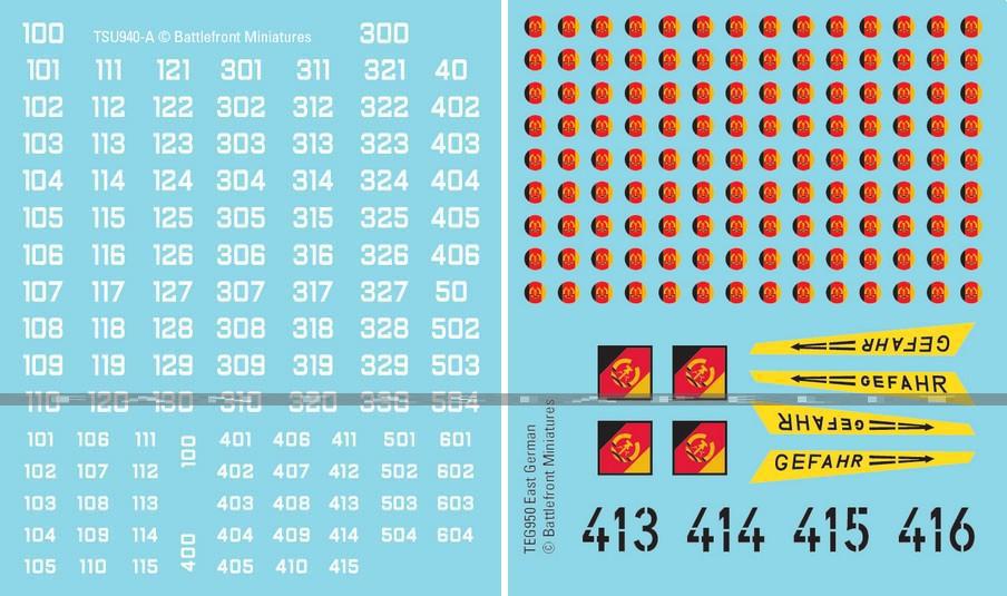 East German Decal Set