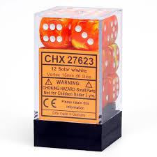 12 Count D6 Vortex Chessex Dice Block