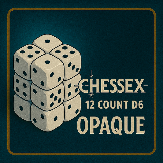 12 Count D6 Opaque Chessex Dice Cube
