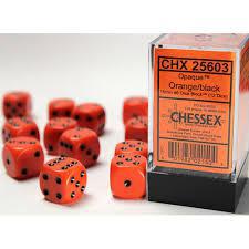 12 Count D6 Opaque Chessex Dice Cube