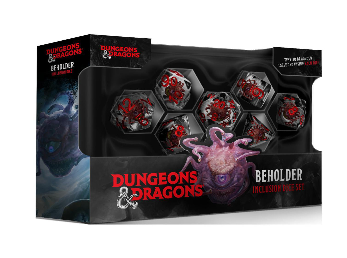 7-Die Set Resin D&D Inclusion: Beholder Dice Set