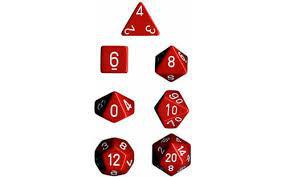 7 Die Opaque Chessex Dice Sets