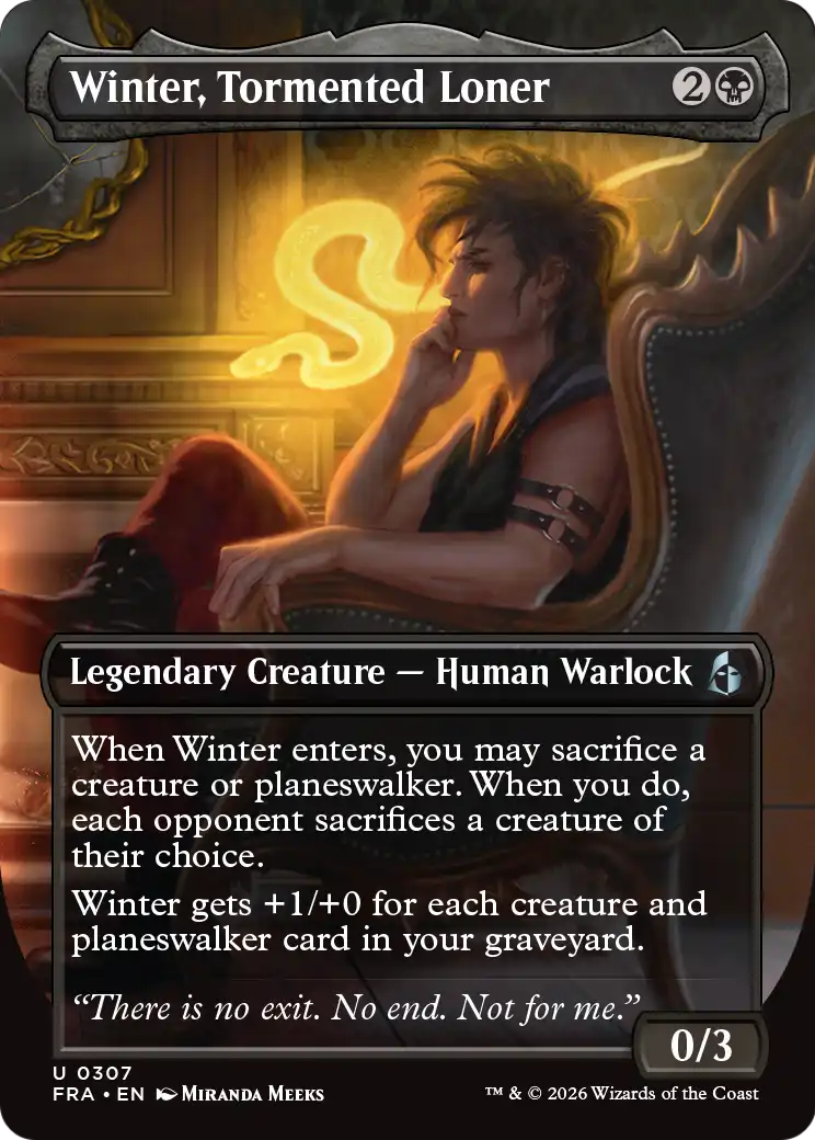 Winter, Tormented Loner