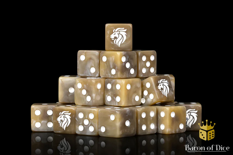 Baron of Dice 50 Count Square Corner Imperial Dice