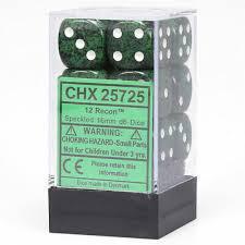 12 Count D6 Speckled Chessex Dice Cube