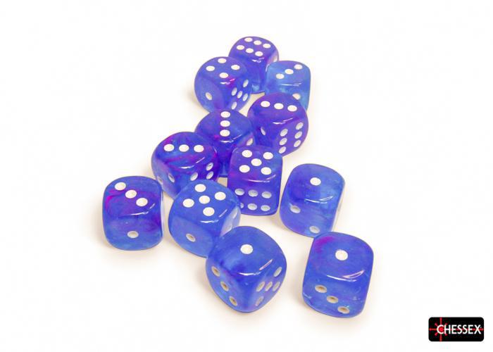 12 Count D6 Nebula Chessex Dice Block