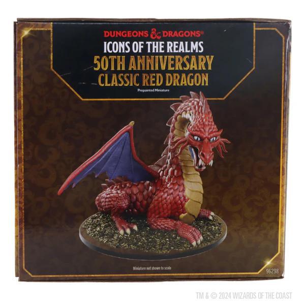 D&D Icons of the Realms: 50th Anniversary- Classic Red Dragon- Boxed Miniature