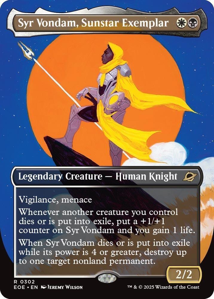 Syr Vondam, Sunstar Exemplar