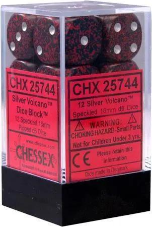 12 Count D6 Speckled Chessex Dice Cube