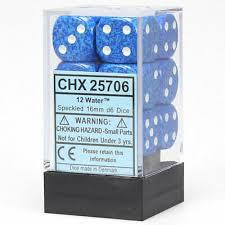 12 Count D6 Speckled Chessex Dice Cube
