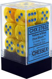 12 Count D6 Vortex Chessex Dice Block