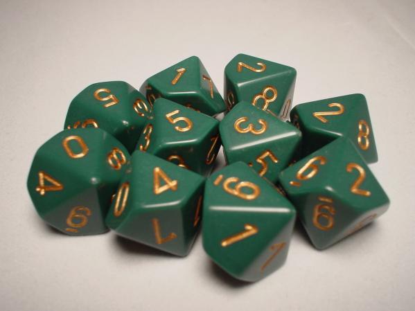 Chessex 10 Die Set