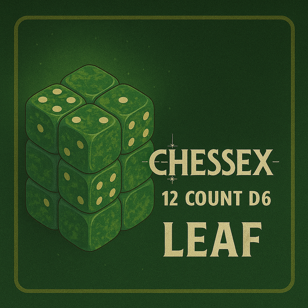 12 Count D6 Leaf Chessex Dice Set