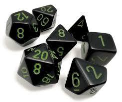 7 Die Opaque Chessex Dice Sets