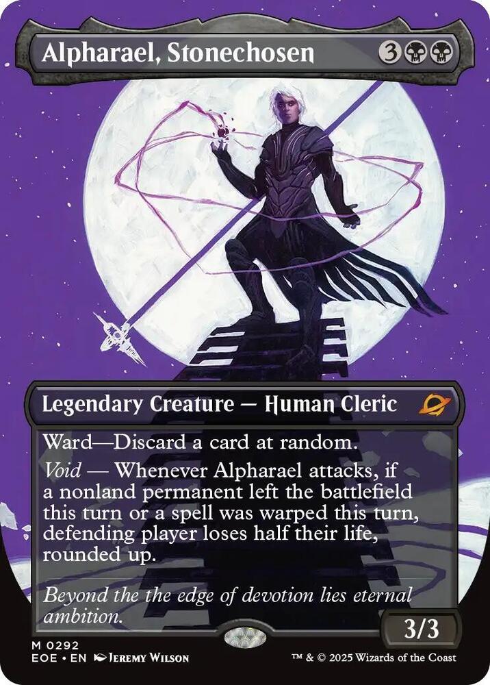 Alpharael, Stonechosen