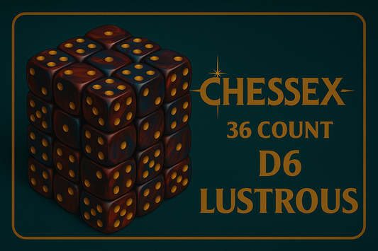 36 Count D6 Lustrous Chessex Dice Cube