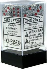 12 Count D6 Speckled Chessex Dice Cube
