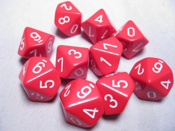 Chessex 10 Die Set