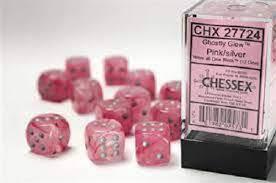 12 Count D6 Ghostly Chessex Dice Cube