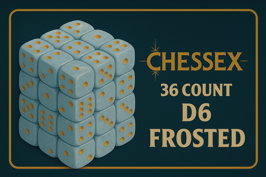 36 Count D6 Frosted Chessex Dice Cube