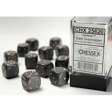 12 Count D6 Opaque Chessex Dice Cube