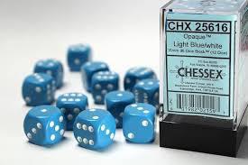 12 Count D6 Opaque Chessex Dice Cube