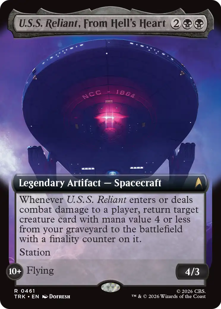 U.S.S. Reliant, From Hell's Heart