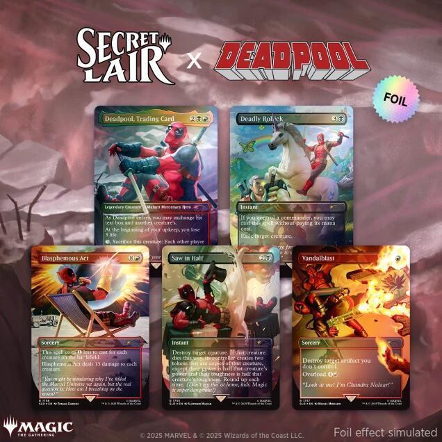 Deadpool Secret Lair - Rainbow Foil Edition