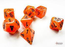 7 Die Mini polyhedral Vortex Chessex Dice Cube